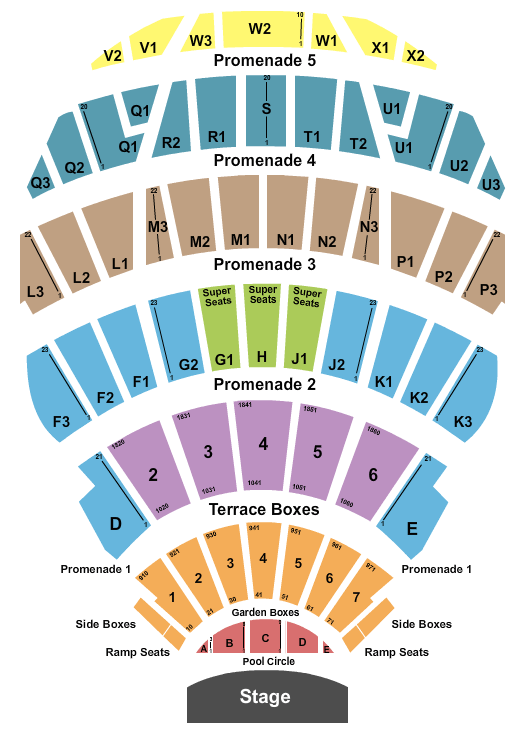 Hollywood Bowl Andrea Bocelli Seating Chart